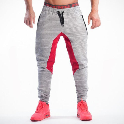 Load image into Gallery viewer, Two Color Contrast Joggers Sweatpants-men fitness-wanahavit-Gray-XL-wanahavit
