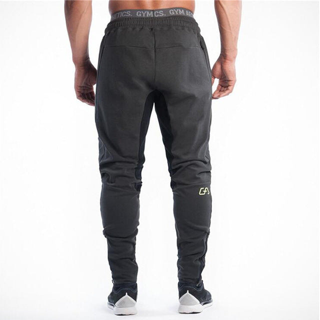 Two Color Contrast Joggers Sweatpants-men fitness-wanahavit-As shown in figure-XL-wanahavit