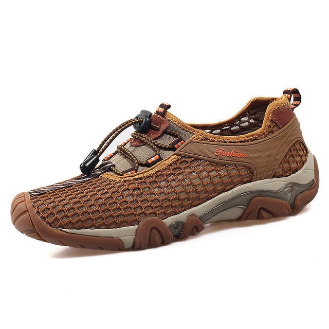 Leisure Breathable Air Mesh Comfortable Light Sneaker-unisex-wanahavit-Brown Sneakers-35-wanahavit