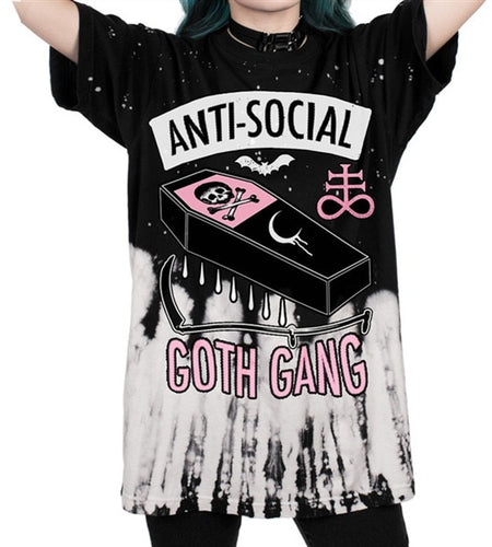 Punk Rock Skull Printed Tees v3-unisex-wanahavit-Goth Gang-S-wanahavit