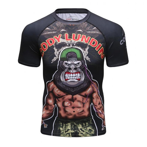 Load image into Gallery viewer, MMA Printed Workout Quick Dry Fitness Tees-men fitness-wanahavit-2-Asian size XL-wanahavit
