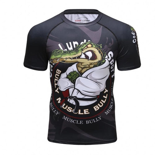 Load image into Gallery viewer, MMA Printed Workout Quick Dry Fitness Tees-men fitness-wanahavit-3-Asian size XL-wanahavit
