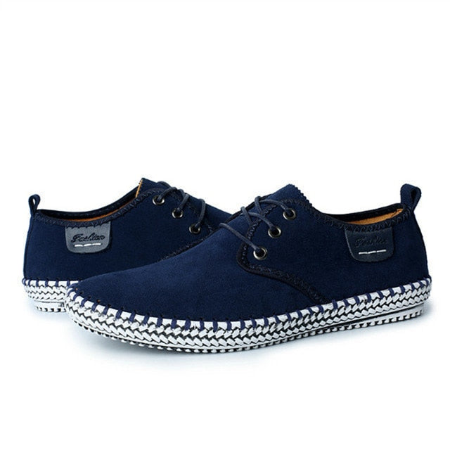 Genuine Suede Leather Luxury Retro Flat Oxfords Shoes-men-wanahavit-Blue Shoes Men-41-wanahavit