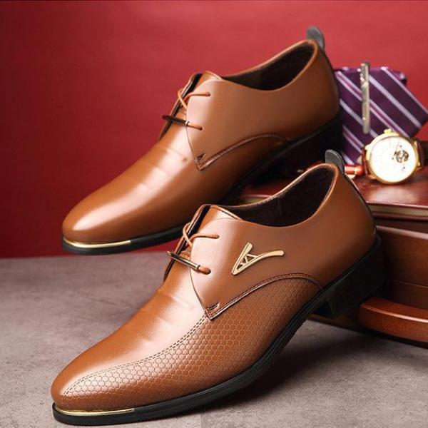 Luxury Fashion Pointed Toe Lace Up Business Shoes-men-wanahavit-Brown Dress Shoes-5.5-wanahavit