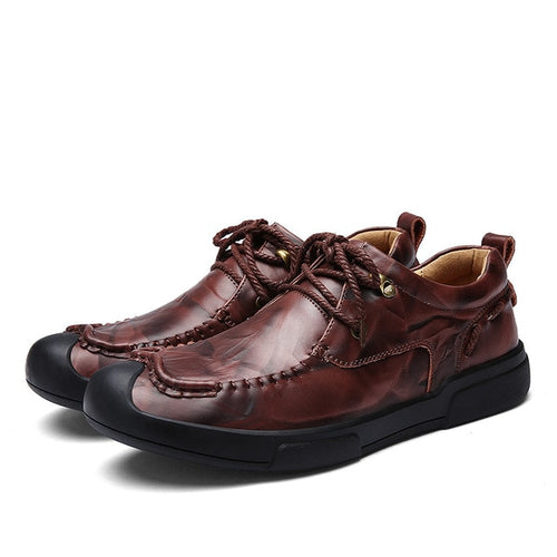 Load image into Gallery viewer, Luxury Genuine Leather Business Casual Shoes-men-wanahavit-Wine Shoes Casual-6-wanahavit
