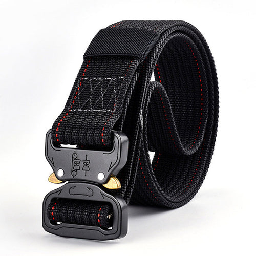 Load image into Gallery viewer, High Quality Tactical Nylon Strap Military Belt-men-wanahavit-ZSCM03 Black-125cm-wanahavit
