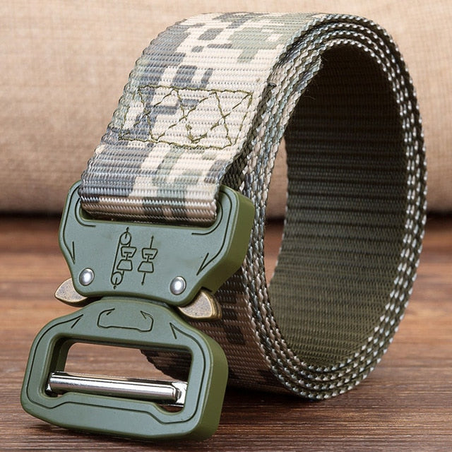 Heavy Duty Tactical Nylon Strap Military Belt-men-wanahavit-YZ01 D-115CM-wanahavit