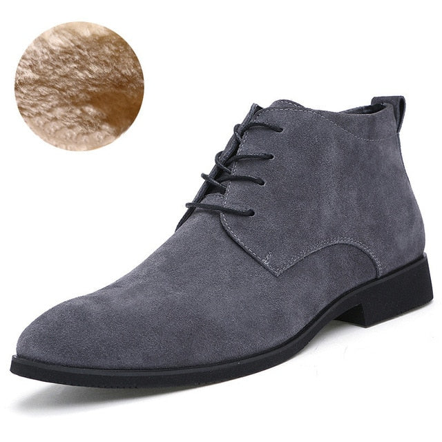 Genuine Leather Breathable High Top Ankle Boots-men-wanahavit-Grey Boots Add Wool-6-wanahavit