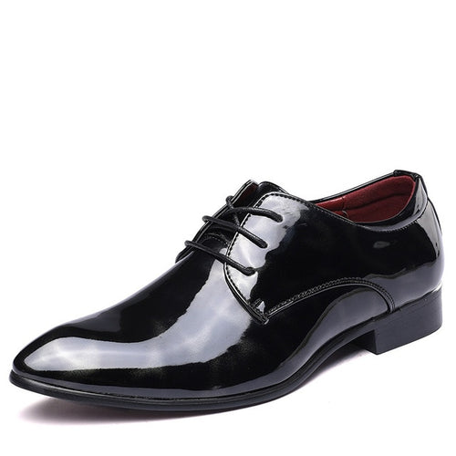 Load image into Gallery viewer, Luxury Leather Oxford Pointed Toe Business Italian Shoes-men-wanahavit-Grey Dress Shoes-6-wanahavit
