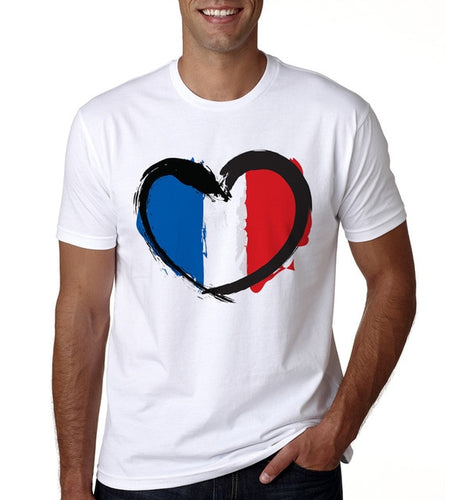 France Flag Printed Matching Couple Tees-unisex-wanahavit-MR84-MSTWH-L-wanahavit