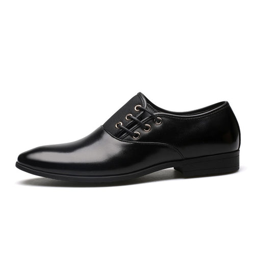 Load image into Gallery viewer, Businessman British Side Lace Up Oxford Shoe-men-wanahavit-Black Shoes-6-wanahavit
