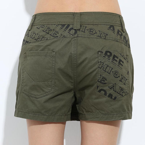 Load image into Gallery viewer, Military Cotton Sexy Short Skirt-women-wanahavit-Army Green-25-wanahavit
