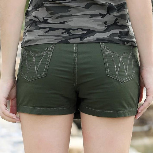 Load image into Gallery viewer, Military Style Green Pockets Short Skirt-women-wanahavit-ARMY GREEN-26-wanahavit
