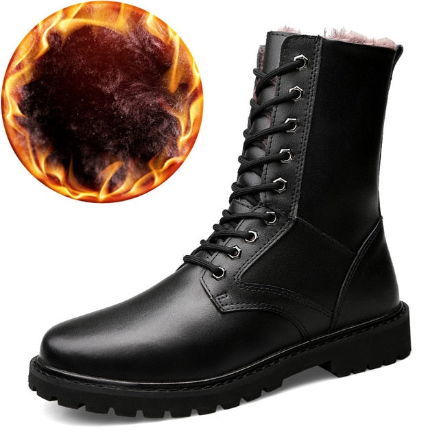 Motorcycle Genuine Leather Military Winter Boots With Fur-men-wanahavit-Black Boots With Fur-7-wanahavit