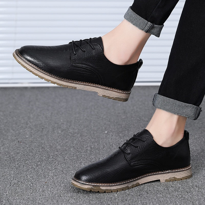 Vintage Genuine Leather Oxford British Style Shoes-men-wanahavit-black leather shoes-11-wanahavit