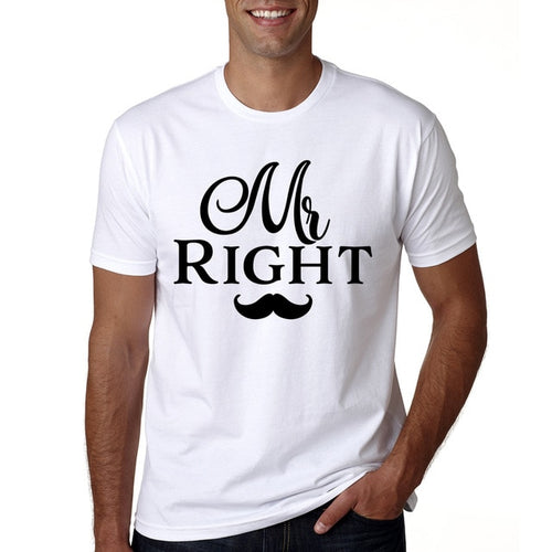 Load image into Gallery viewer, Mr Right &amp; Mrs Always Right Funny Couple Tees-unisex-wanahavit-MR89-MSTWH-L-wanahavit
