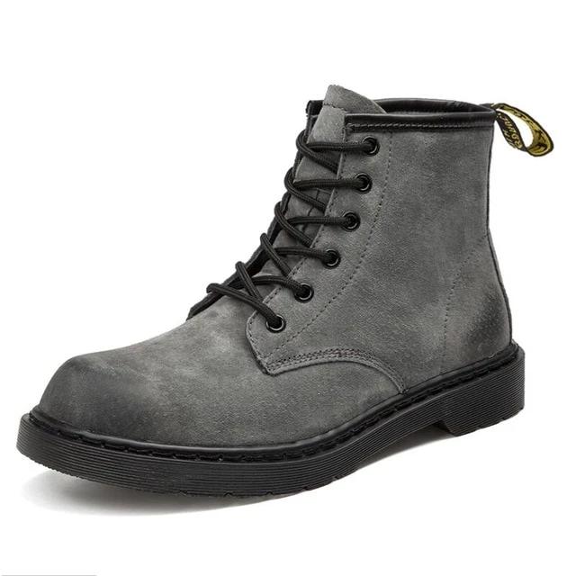 Genuine Leather Waterproof Warm Plush Ankle Boots-men-wanahavit-gray-11-wanahavit