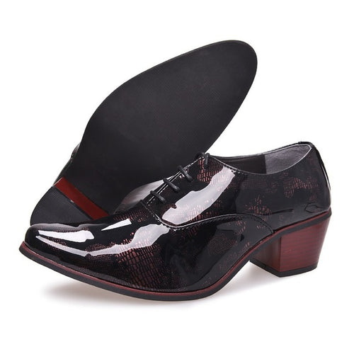 Load image into Gallery viewer, Luxury Fashion Italian Leather Oxford Pointed Toe Shoes-men-wanahavit-Red Leather Shoes-6-wanahavit
