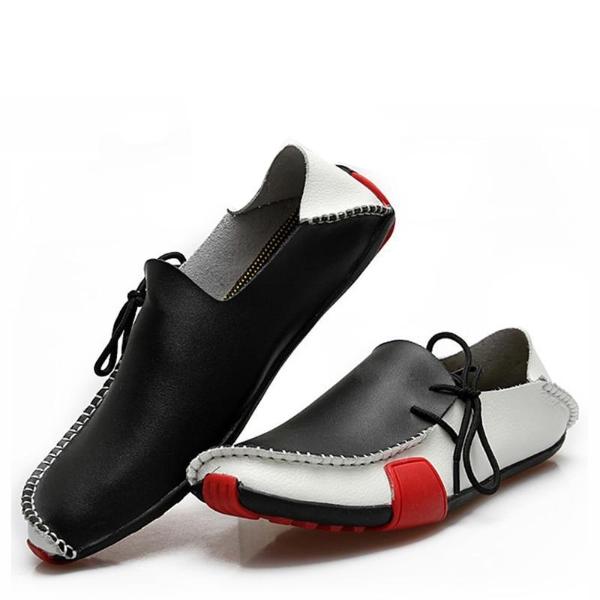 High Quality Fashion Leather Comfortable Loafer-men-wanahavit-black-6.5-wanahavit