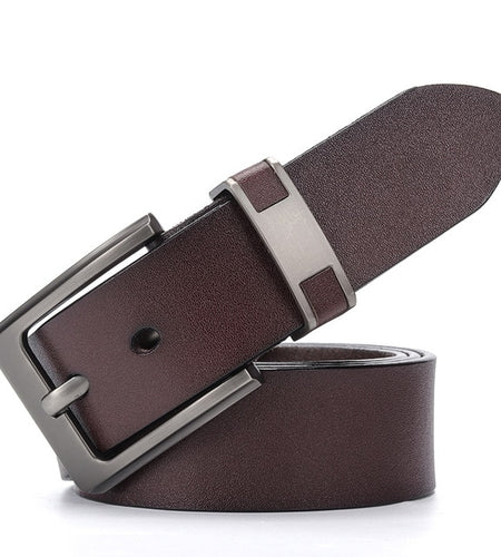 Luxury Cow Genuine Leather Alloy Buckle Belts-men-wanahavit-DS803 Coffee-100cm-wanahavit