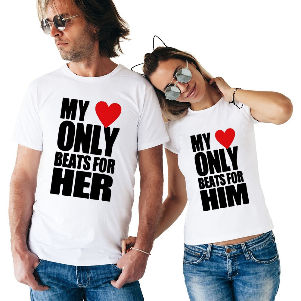 My Heart Only Beats for Him & Her Couple Tees-unisex-wanahavit-FD69-FSTWH-S-wanahavit