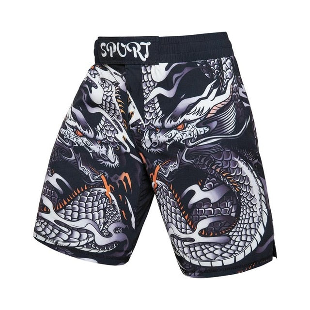 MMA Warrior Printed Breathable Shorts-men fitness-wanahavit-2-M-wanahavit