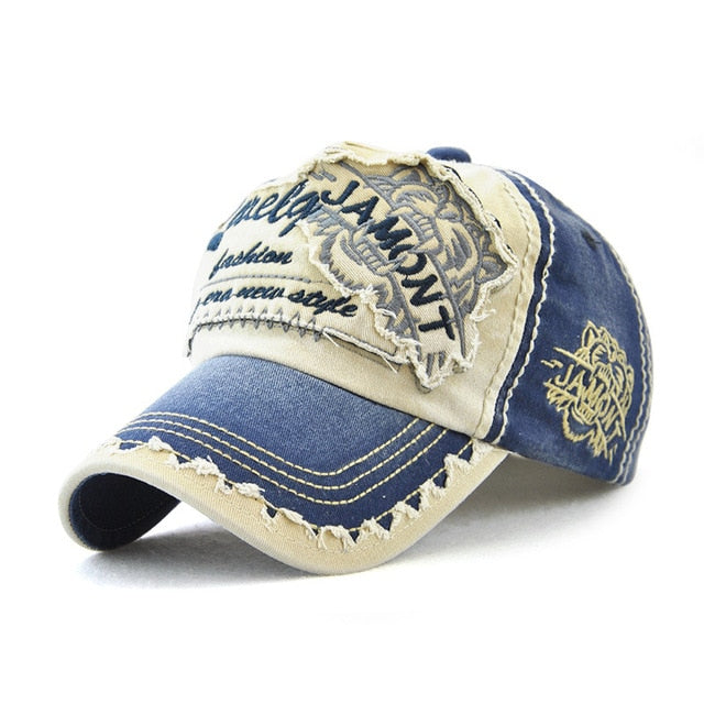 Rare Jamont Fashion Patch Embroidered Baseball Cap-unisex-wanahavit-F181 Navy-wanahavit
