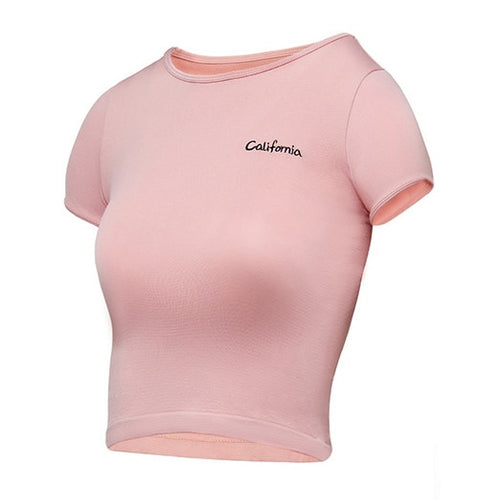 Load image into Gallery viewer, Breathable Sport Tank Crop Top Fitness Shirt-women fitness-wanahavit-pink-L-wanahavit
