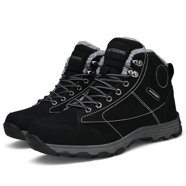 Winter Fashion Genuine Leather Ankle Boots with Fur-men-wanahavit-Black Boots-6.5-wanahavit