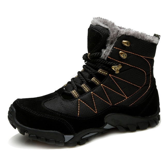 Winter Waterproof Warm Fur Plush Snow Ankle Boots for men - wanahavit