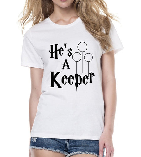 She's A Catch He's A Keeper Matching Couple Tees-unisex-wanahavit-FE02-FSTWH-L-wanahavit