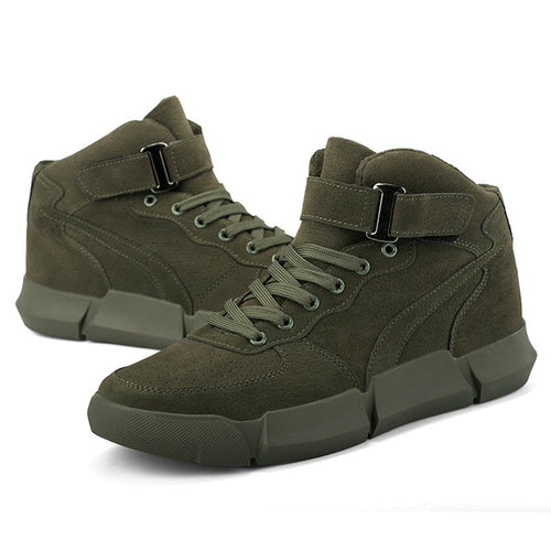 Load image into Gallery viewer, Winter Velvet Warm Sneakers Outdoors Waterproof Shoe-men-wanahavit-Army Green Boots-6.5-wanahavit
