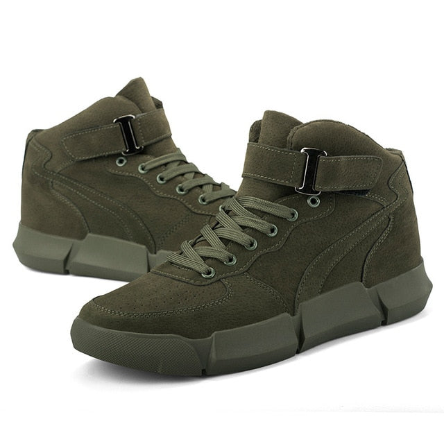 Winter Velvet Warm Sneakers Outdoors Waterproof Shoe-men-wanahavit-Army Green Boots-6.5-wanahavit