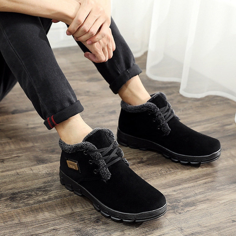 Winter Warm Plush Fashion Casual Ankle Boots with Fur-men-wanahavit-Black-6-wanahavit