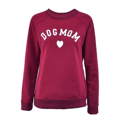 Load image into Gallery viewer, Dog Mom Velvet Fashionable Long Sleeve-women-wanahavit-Wine Red-S-wanahavit
