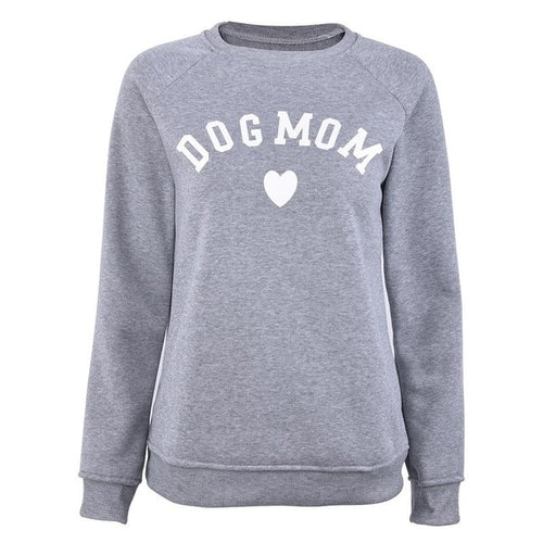 Load image into Gallery viewer, Dog Mom Velvet Fashionable Long Sleeve-women-wanahavit-Light Grey-S-wanahavit
