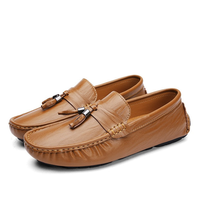 Light Casual Comfortable Genuine Leather Slip On Shoe for men - wanahavit