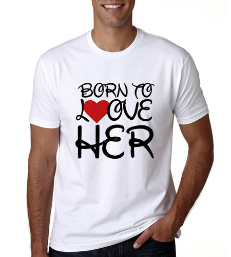 Born To Love Her & Him Matching Couple Tees-unisex-wanahavit-MU99-MSTWH-L-wanahavit