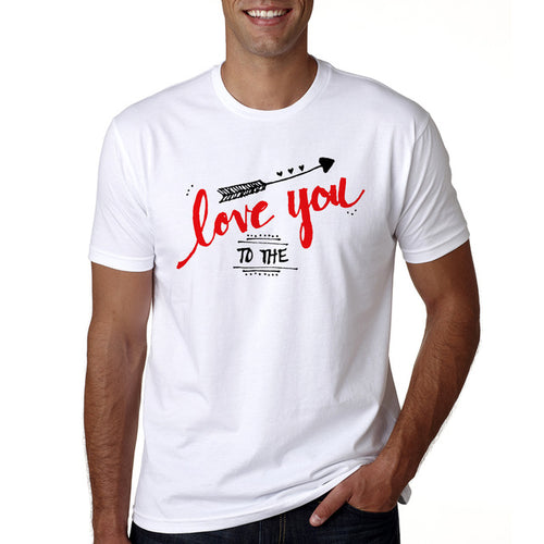 Load image into Gallery viewer, Love You To The Moon and Back Matching Couple Tees-unisex-wanahavit-MY40-MSTWH-L-wanahavit
