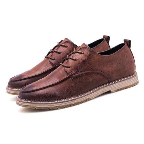 Load image into Gallery viewer, High Quality Fashion Leather British Style Formal Shoe-men-wanahavit-Brown1-6-wanahavit
