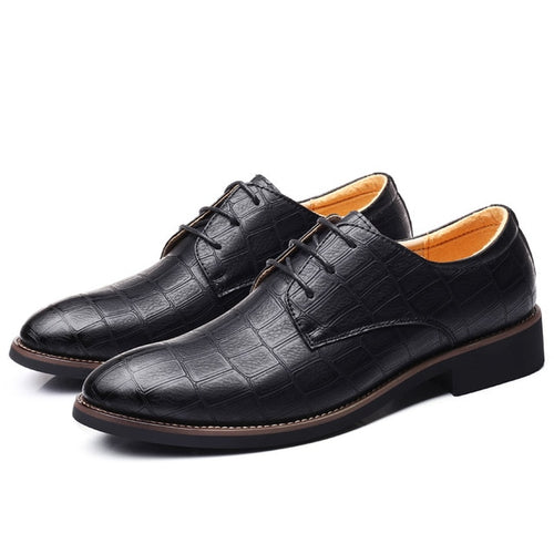 Load image into Gallery viewer, Flexible Pointed Matte Leather Oxford Shoe-men-wanahavit-Black Shoes-11-wanahavit
