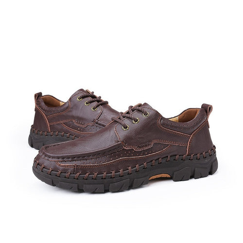 Load image into Gallery viewer, Casual Leather High Quality Platform Shoe-men-wanahavit-Brown Shoes-11-wanahavit
