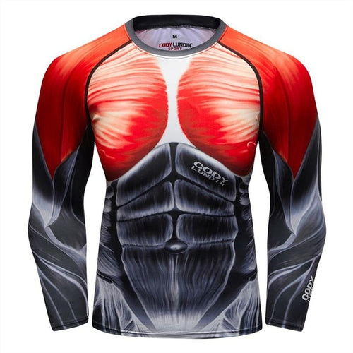 Load image into Gallery viewer, MMA Tiger Printed Workout Quick Dry Long Sleeve-men fitness-wanahavit-3-M-wanahavit
