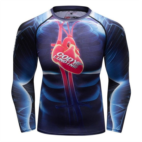 Load image into Gallery viewer, MMA Tiger Printed Workout Quick Dry Long Sleeve-men fitness-wanahavit-4-M-wanahavit
