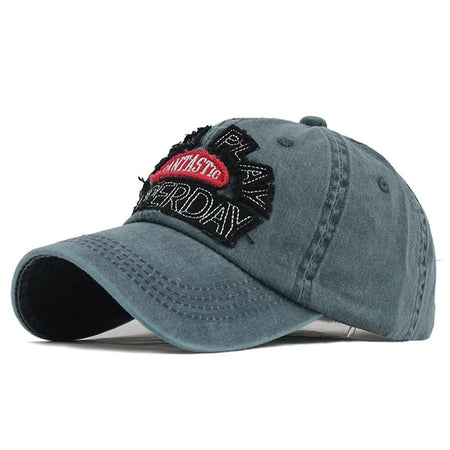 Fantastic Team Play Superday Embroidered Patch Baseball Cap-unisex-wanahavit-F195 Rose Red-Adjustable-wanahavit