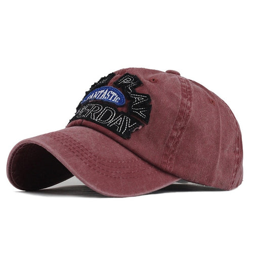 Load image into Gallery viewer, Fantastic Team Play Superday Embroidered Patch Baseball Cap-unisex-wanahavit-F195 Red-Adjustable-wanahavit
