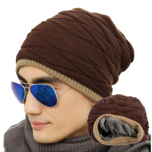 Load image into Gallery viewer, Velvet Warm Knitted Solid Color Casual Warm Knitted Winter Beanie-unisex-wanahavit-Coffee-wanahavit

