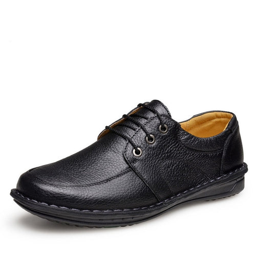 Load image into Gallery viewer, Casual Genuine Leather Comfortable Flexible Shoes-men-wanahavit-Black Casual Shoes-6-wanahavit
