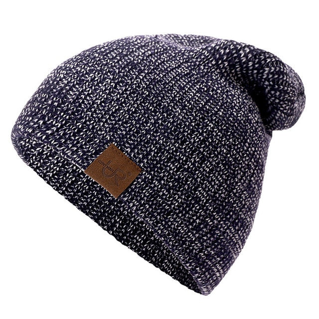 Acrylic Crochet Ski Casual Warm Knitted Winter Beanie-unisex-wanahavit-Navy Blue-54cm-62cm-wanahavit