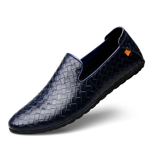 Load image into Gallery viewer, Breathable Comfortable Luxury Weave Casual Shoe-men-wanahavit-Blue Flats-5.5-wanahavit
